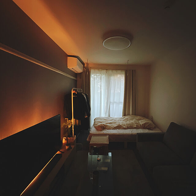 kimuchiのニトリ-カウチソファ(アウロス3 DGY) の家具・インテリア写真