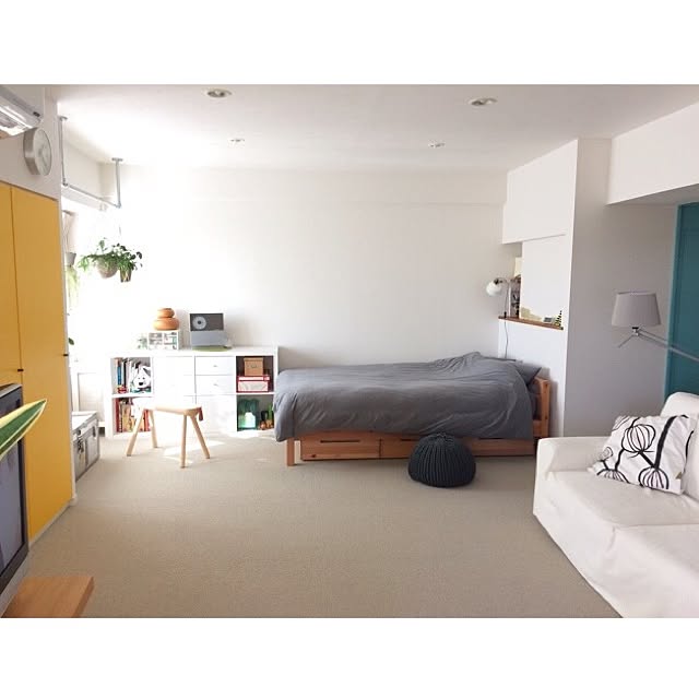 kuraの無印良品-パイン材ベッド下収納ボックス・仕切付きの家具・インテリア写真