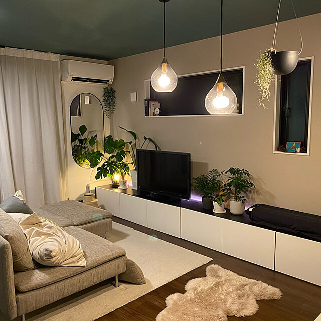 egekoのイケア-LINDBYN リンドビーン ミラーの家具・インテリア写真