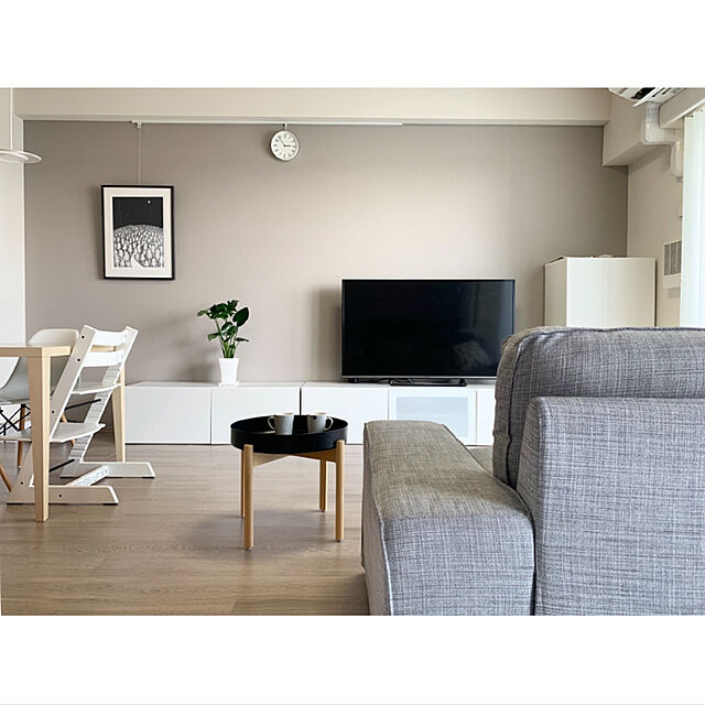 macaronのイケア-【IKEA/イケア/通販】 YPPERLIG イッペルリグ コーヒーテーブル, ダークグレー, バーチ(d)(50346867)の家具・インテリア写真