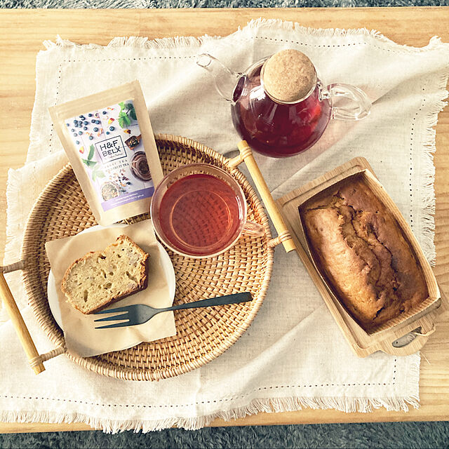 nya-のAILSAYA-ラタンバスケットパンの切断トレイの食品保存大皿プレート手作りオーバルテーブルトップ食品保存盛り合わせ、コーヒーと朝食と11インチ,24cmの家具・インテリア写真