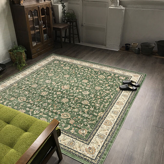 Rugs-Factoryの-ラグマット 絨毯 2畳 カーペット じゅうたん ベルギー製 モケット織 ラグ ペルシャ柄の家具・インテリア写真