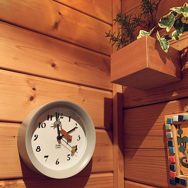 chikoの-「Yamabatosha 2way clock CAT GR」山鳩社 クロック キャット 時計 置き時計 壁掛け時計 ウォールクロックの家具・インテリア写真