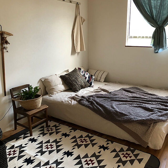 500cinquのニトリ-枕カバー(リネンウォッシュST GY) の家具・インテリア写真