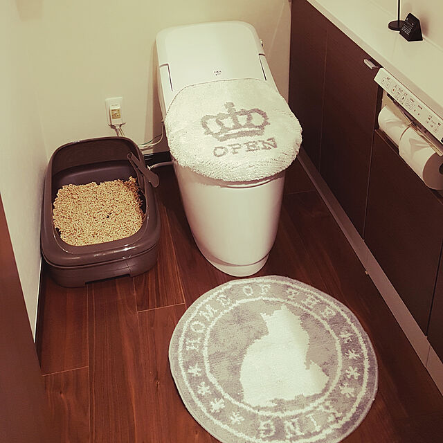 risaの-選べる トイレ 2点セット トイレマットふたカバー マイクロファイバー マット トイレカバー インテリア 洗える 丸洗い 洗濯の家具・インテリア写真