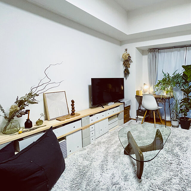 yuukiesの-無印良品 ポリプロピレンファイルボックス・スタンダード・ホワイトグレー 1/2 約幅25×奥行32×高さ12cm 4個 良品計画の家具・インテリア写真