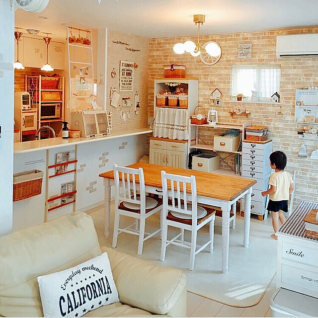 naosunnyの萩原-チェスト ナチュラルホワイト高さ99cmの家具・インテリア写真