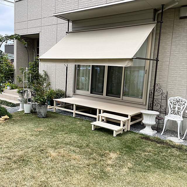 写真付きレビュー】ポイント10倍 / 日よけ オーニング ひさし 紫外線 ...