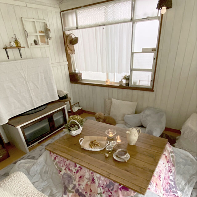 rookuのニトリ-アクセントカバー(ブルーム o-i) の家具・インテリア写真