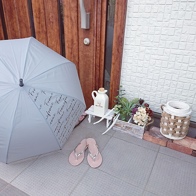 maikaeの-傘 【雨傘】プリュイ ロゴ ビニール傘 58cm グレーの家具・インテリア写真
