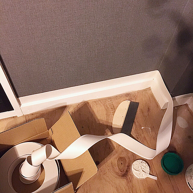 kaerucoの-長尺巾木（袴（Ｒ）有）　タジマ　ニュートラルカラー　高さ60ｍｍ×25ｍ　1巻　　　の家具・インテリア写真