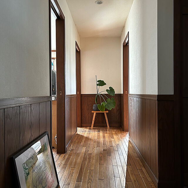 nana77の無印良品-無印良品 木製ベンチ 小 ラバーウッド材 48.5×30×44cm 良品計画の家具・インテリア写真