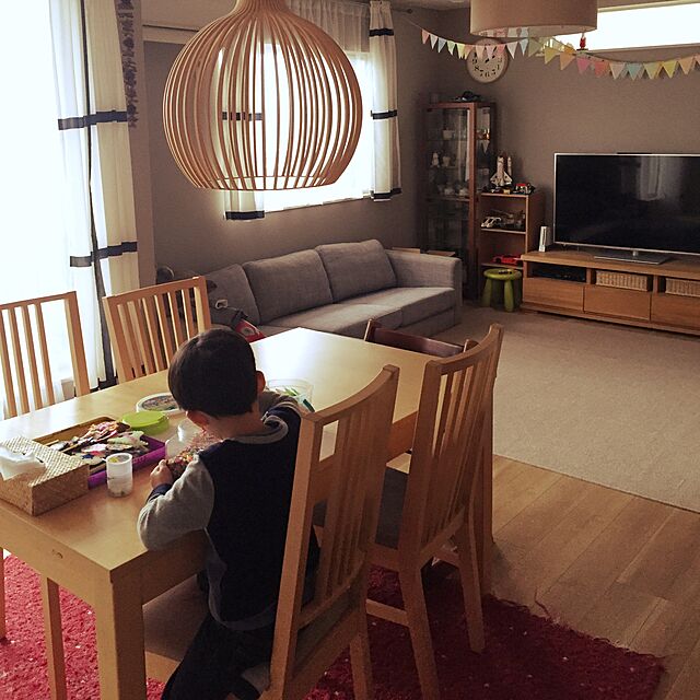 asusemiiiiinaのイケア-(IKEA)KARLSTAD3人掛け用ソファカバー, リンドー ベージュの家具・インテリア写真