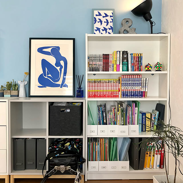 blueberryのイケア-IKEA イケア 本棚 ホワイト 白 80x28x106cm F70351570 BILLY ビリー インテリア収納家具 本棚 ラック おしゃれ シンプル 北欧 かわいいの家具・インテリア写真