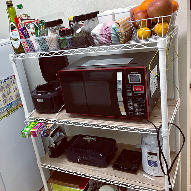Ayaの山善-山善 MOR-Y165-R(レッド) オーブンレンジの家具・インテリア写真