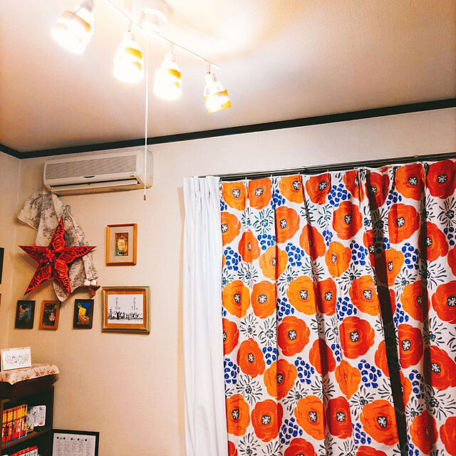 necojitaAIKOの-【ベルメゾン】綿混素材の北欧調デザイン遮光・遮熱カーテン <2枚組/1枚>の家具・インテリア写真
