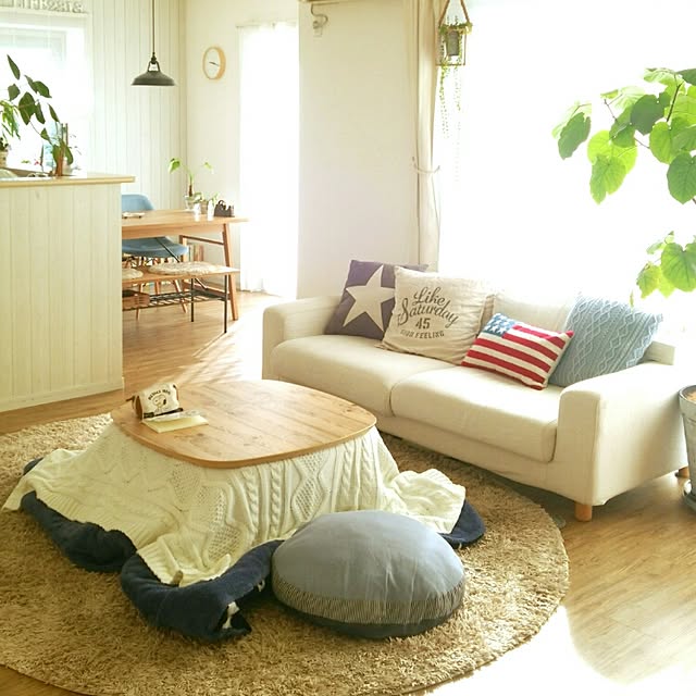 loveの-円形 ラグマット ラグ カーペット 洗える 円形 ラグマット Feirder 150×150 あす楽対応の家具・インテリア写真