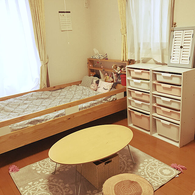 chiekawa63のニトリ-ラグ(ルナ タッセルGY) の家具・インテリア写真