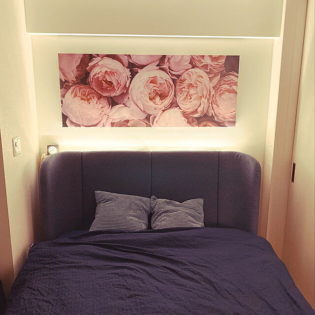 roomTAのイケア-TUFJORD トゥフョールド 布張りベッドフレームの家具・インテリア写真