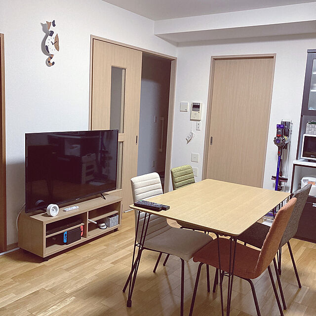 Haruekoのニトリ-ダイニングチェア (Nクーボ 布 BE) の家具・インテリア写真