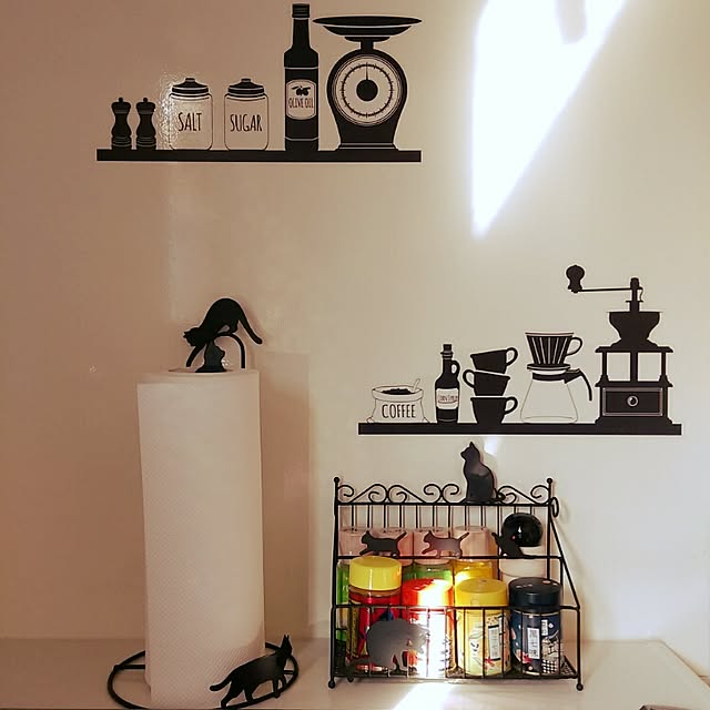 MM360の-リモコンラック ネコ AIR-1355（アイアン） 黒猫 くろねこ 黒ねこ 雑貨 猫 収納 ホルダー おしゃれ 大西賢製販の家具・インテリア写真