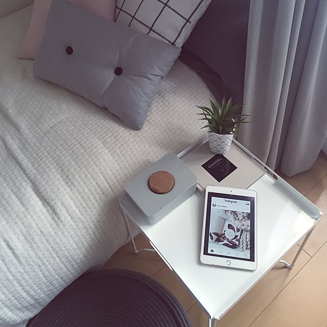 SHIHOのサラサドットコム-b2c コットンロープ フロアクッション（ホワイト）｜座布団 クッション ペットクッション ペットソファの家具・インテリア写真