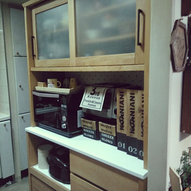 mayuのニトリ-キッチンボード(ウォーリー 120KB NA) の家具・インテリア写真