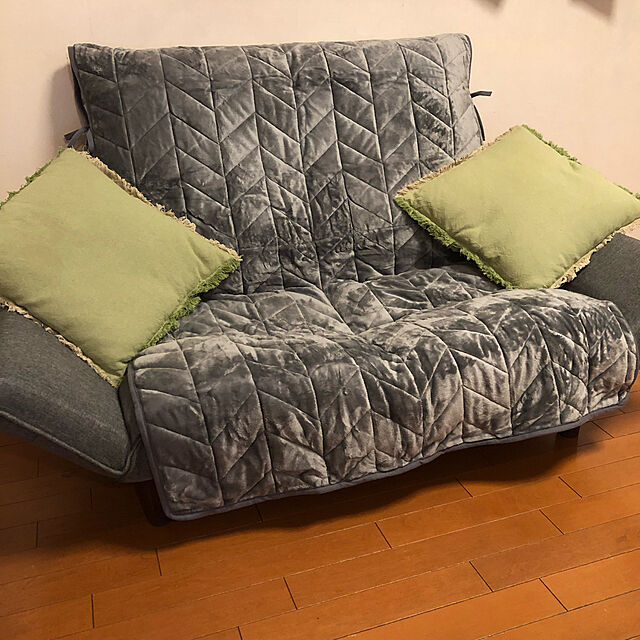 tibaのニトリ-肘無しソファパッド(キルトi 2P) の家具・インテリア写真