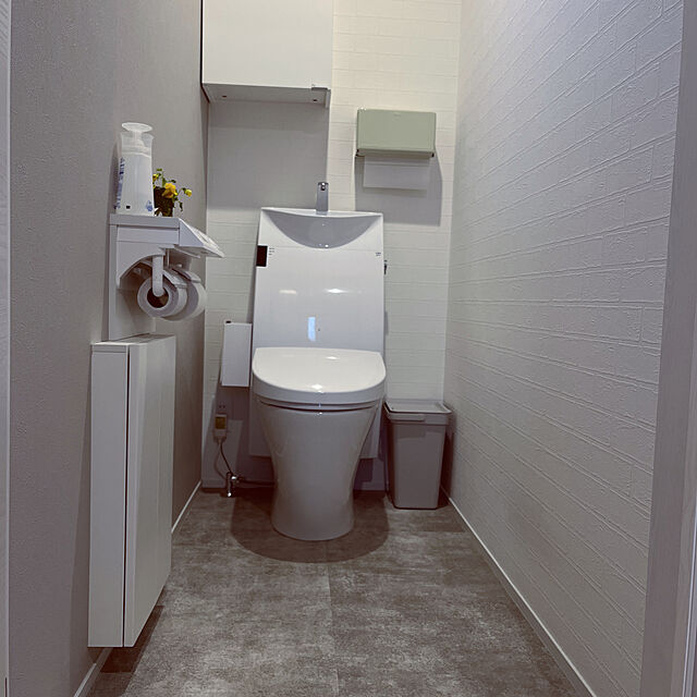 MikiのLIXIL-LIXIL(リクシル) INAX トイレ用 埋込収納棚(紙巻器付) クリエペール TSF-211U/LPの家具・インテリア写真