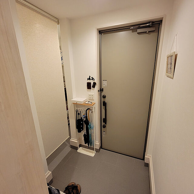 mok_gagagaのニトリ-麻入り遮光ロールスクリーン(レプス 80X220) の家具・インテリア写真