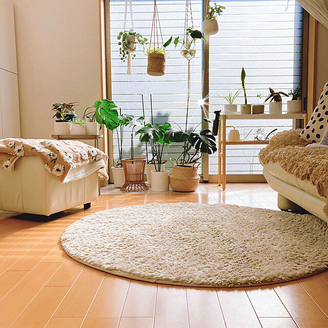 sunabaのイケア-ＩＫＥＡ/イケア　ODDNY/オッドニー　クッションカバー50x50 cm　オフホワイト/水玉模様 ブラック（205.238.28）の家具・インテリア写真