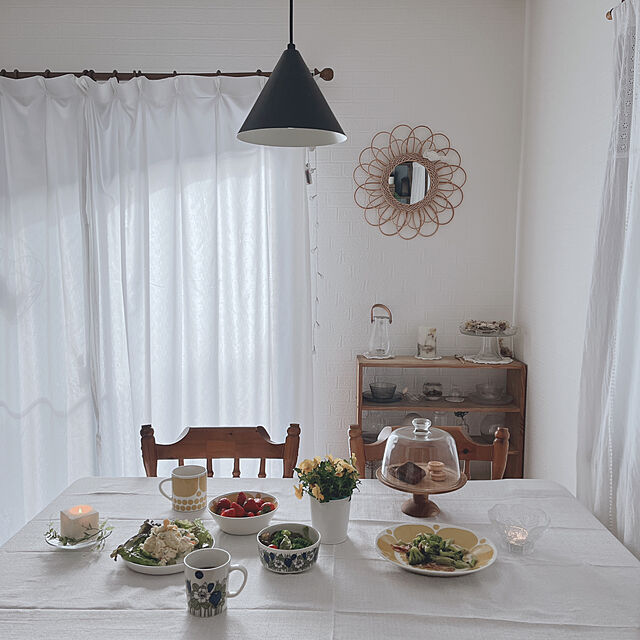 yukatakoの-アラビア クロッカス プレート グリーン ARABIA Krokus 19cm 北欧 食器 皿 緑 花の家具・インテリア写真