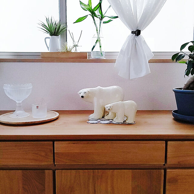 masumiの-【お盆もあす楽】リサラーソン 置物 ミ二スカンセン 13.5 x 9 x 5cm 135 × 90 × 50mm シロクマ ホワイト オブジェ 北欧 装飾 インテリア LisaLarson Mniskansen Polar Bearの家具・インテリア写真