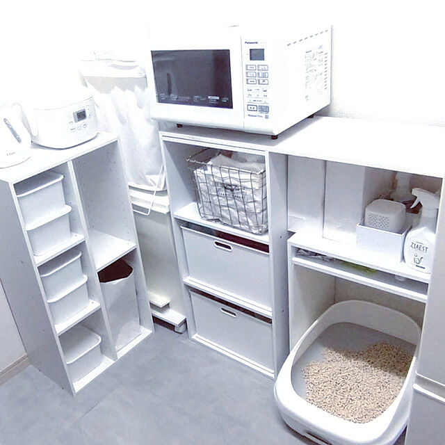 sumishouseのニトリ-ワイヤーフレーム セレクト(ホワイト)2個セット の家具・インテリア写真