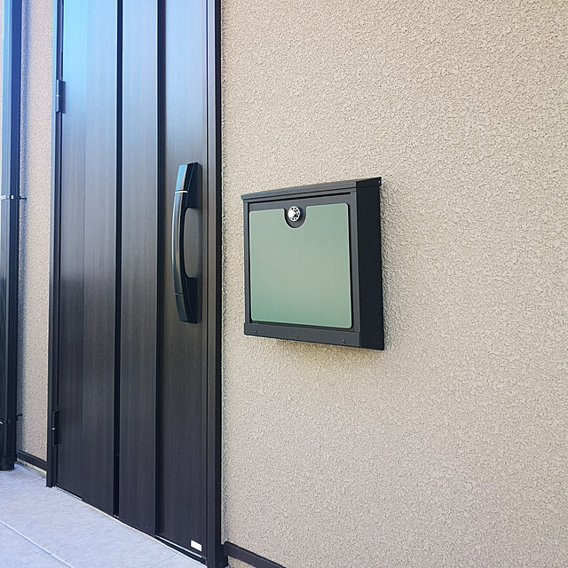 75の-オンリーワン 郵便ポスト イル ヴァリオ Feiz フェイズ NA1-IV27GGC 壁掛タイプ グラスグリーン色 ダイヤル錠付きの家具・インテリア写真
