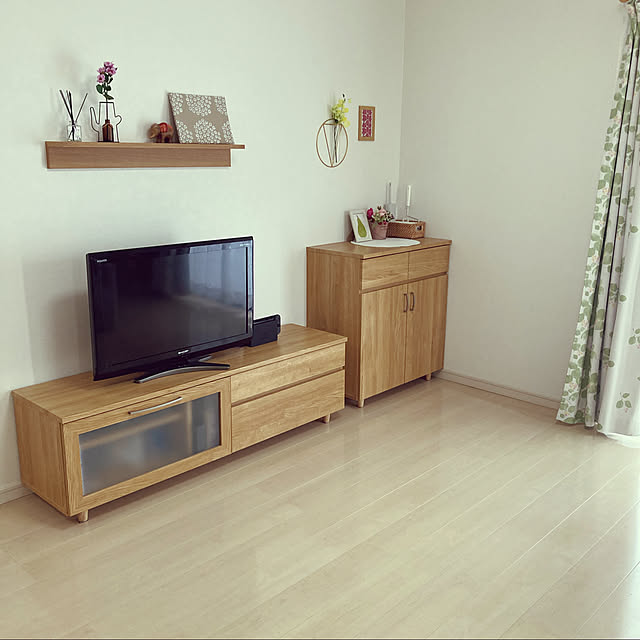 harumamaのニトリ-サイドボード(コパン 80SB-H LBR) の家具・インテリア写真