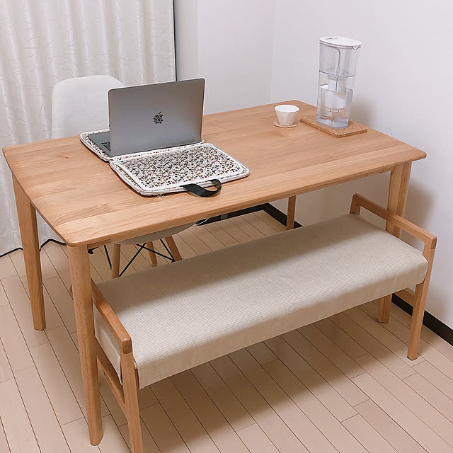 yukaikoinuのニトリ-ダイニングテーブル(アルナス12070 LBR) の家具・インテリア写真