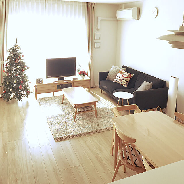 risaの-【おしゃれ・高級感】 クリスマスツリー リアル スリム 単品 おしゃれ 北欧 150cmヨーロピアンブルースプルースツリースリム もみの木 クリスマス木 Instagram 人気の家具・インテリア写真
