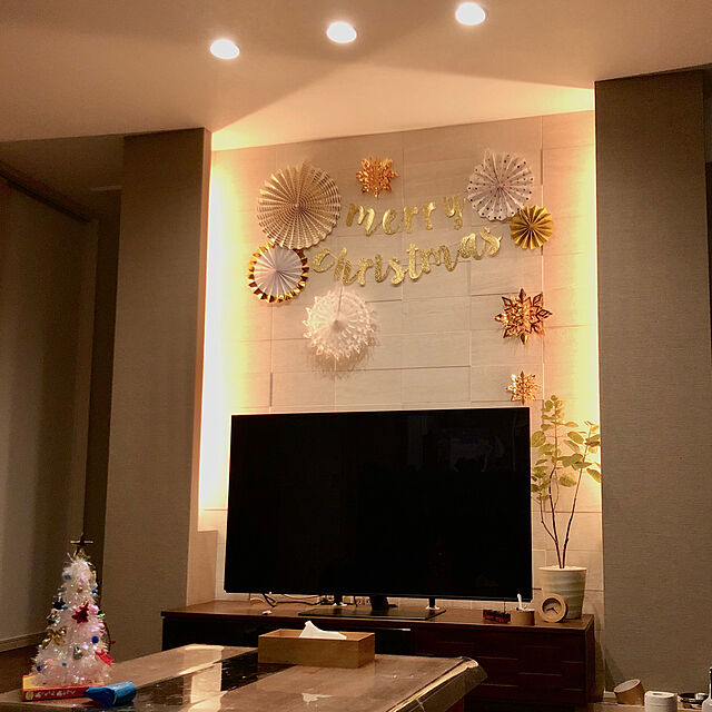 konatsu3310の-★楽天スーパーSALE!!特別価格★クリスマス デコレーション セット 2019 装飾 飾り付け ディスプレイ フォトブース ペーパーファン ガーランド 雪の結晶の家具・インテリア写真
