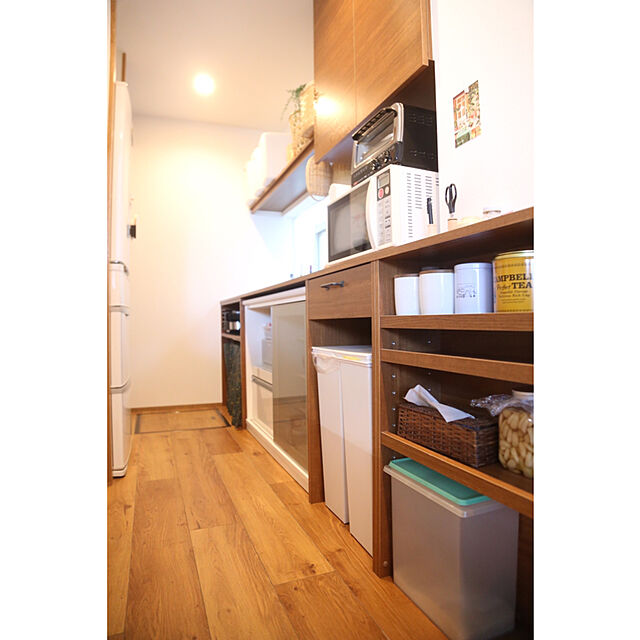 Satokoの-陶器　キャニスター450　木ふた　日本製【ナチュラル キッチン雑貨 natural】の家具・インテリア写真