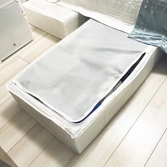 SuMickolioのイケア-IKEA Original SKUBB-スクッブ- 衣類収納ケース ホワイト 93×55×19 cmの家具・インテリア写真