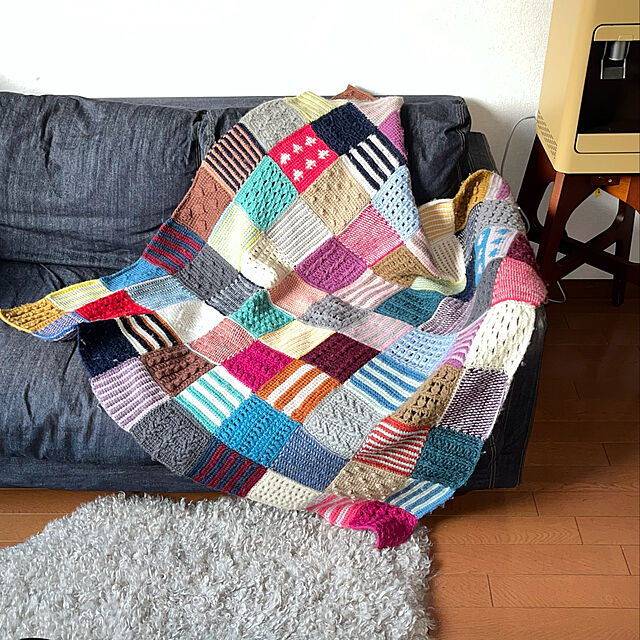lemyの-ぽってり編み地がなつかしいアフガン編みのサンプラーの会 フェリシモ FELISSIMOの家具・インテリア写真