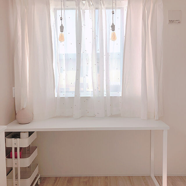 macaronのニトリ-レースカーテン(スタームーン 100X133X2) の家具・インテリア写真
