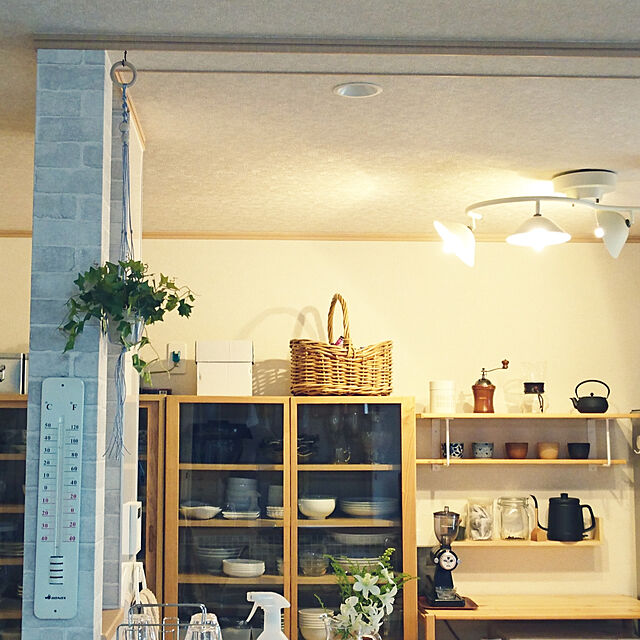 yusoitoの無印良品-オーク材カップボードの家具・インテリア写真