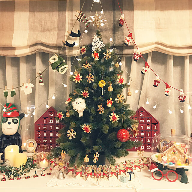 1muziの-クリスマス オーナメント ストローオーナメント セット 北欧 クリスマスツリー 飾り ストローオーナメントセット 32P Little Fellowsの家具・インテリア写真