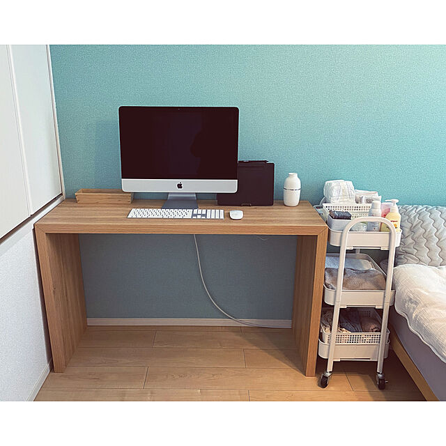Oriorioのニトリ-倒しても水がこぼれにくい USB卓上超音波加湿器(NI ホワイト) の家具・インテリア写真