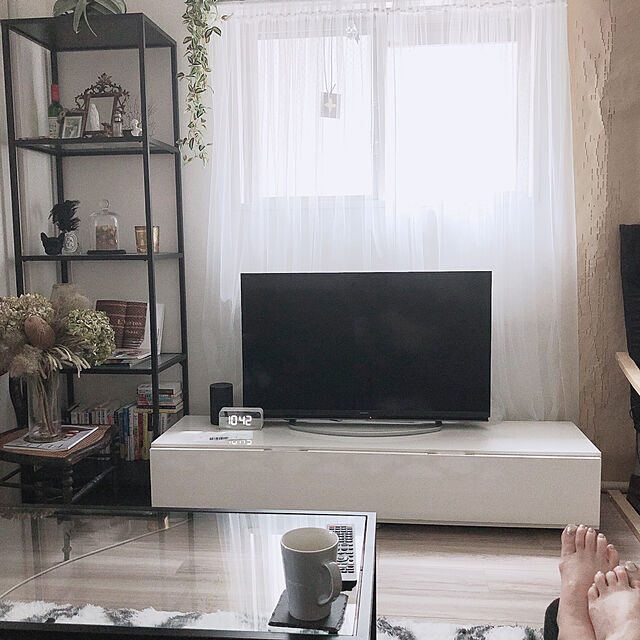 MikaのIKEA (イケア)-★VITTSJO/ネストテールブル2点セット/ブラックブラウン/ガラス[イケア]IKEA(60215333)の家具・インテリア写真