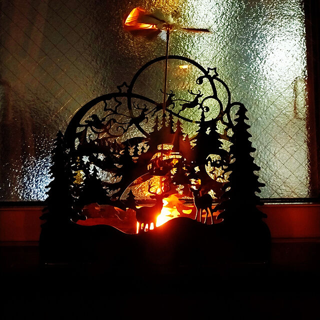 JKの-ロータリーキャンドルホルダー ゴールドクリスマスナイト【クリスマス】【Xmas】【X'mas】【キャンドルスタンド】【インテリア】【北欧】【メルヘン】【スパイス】の家具・インテリア写真