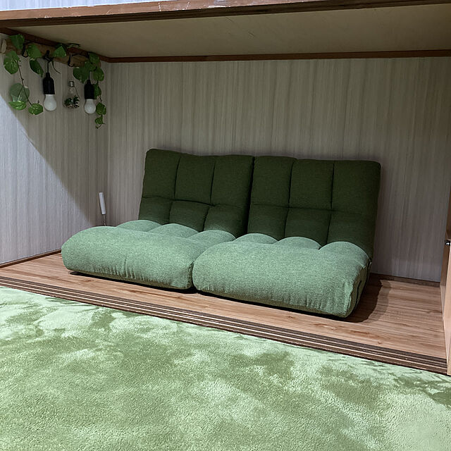 Aimerのニトリ-コンパクトつながるポケットコイル座椅子(クーンS YGR) の家具・インテリア写真