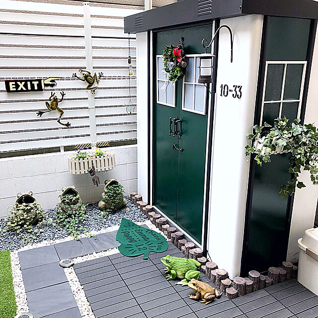 kaerucoのオカトー-送料無料　オカトー　＆Green室内外玄関マット（異形） GREEN インスタ映えの家具・インテリア写真